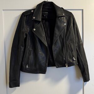 Women's Black Leather Jacket